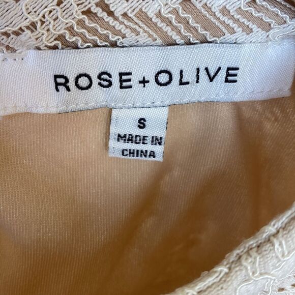 NEW Without Tag Lined Lace Hi Lo Tank By Rose+Olive - Picture 5 of 6
